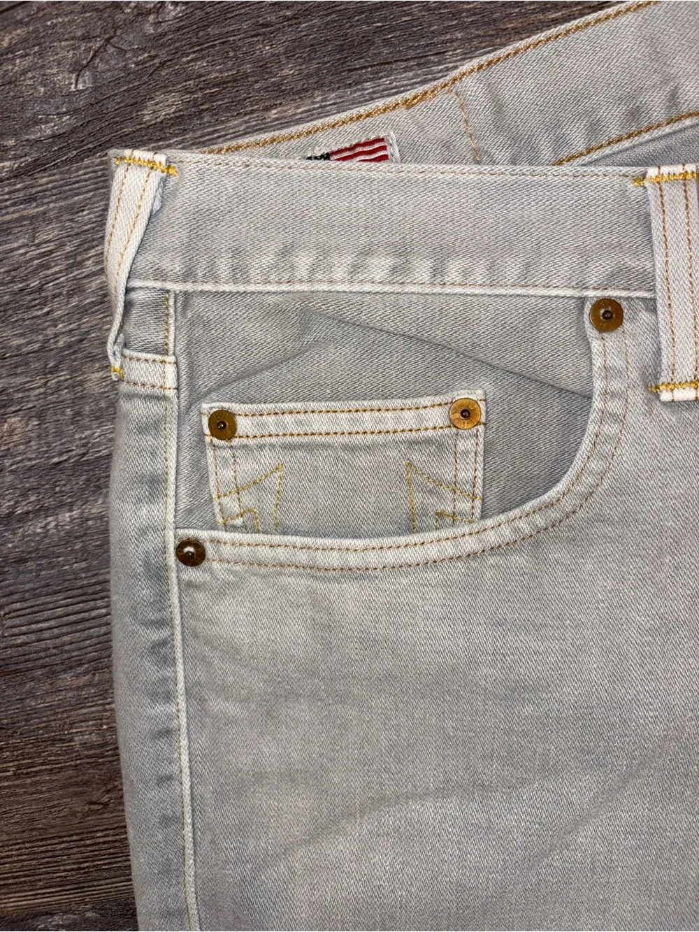 True Religion Jeans Made In USA Light Gray Wash